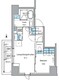ルフォンプログレ上野御徒町 1401 間取り図