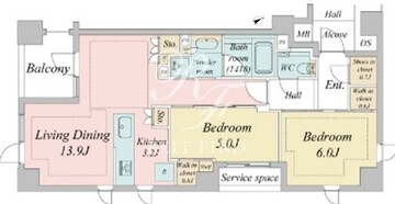 ジオ市谷仲之町 404 間取り図
