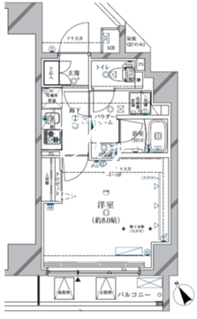 クレイシア三軒茶屋 1004 間取り図