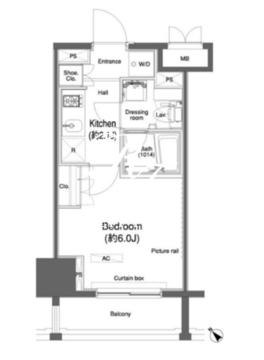 カスタリア大森2 505 間取り図