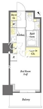 プライムメゾン板橋 1703 間取り図