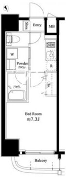 ハーモニーレジデンス門前仲町 605 間取り図