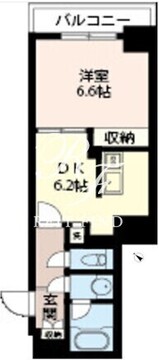 エスティメゾン神田 705 間取り図
