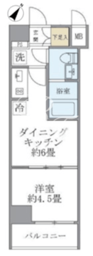 ジオエント駒込 202 間取り図