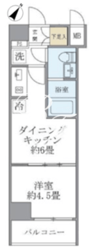 ジオエント駒込 402 間取り図