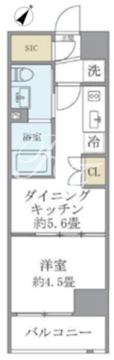 ジオエント駒込 205 間取り図