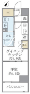 ジオエント駒込 405 間取り図