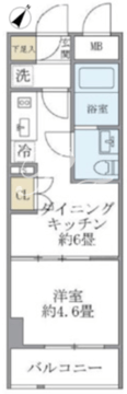 ジオエント駒込 206 間取り図