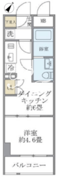 ジオエント駒込 406 間取り図