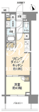 クレヴィア上野入谷 603 間取り図