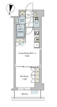 ブリリアイスト池尻大橋 603 間取り図