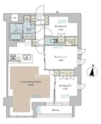 ブリリアイスト池尻大橋 621 間取り図