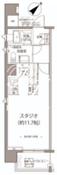 麹町二番町マンション 1001 間取り図