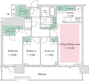 晴海フラッグ SUN-T-3802 間取り図