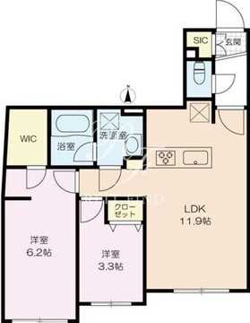 ウェルスクエア高井戸東 402 間取り図