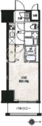 LUNIQ新御徒町1 1204 間取り図