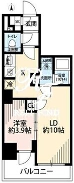 プレール・ドゥーク亀戸6 1101 間取り図