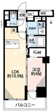 プレール・ドゥーク亀戸6 402 間取り図