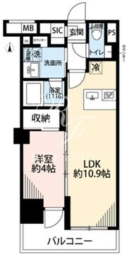 プレール・ドゥーク亀戸6 303 間取り図