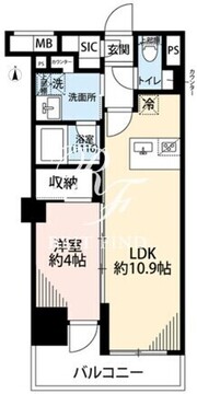 プレール・ドゥーク亀戸6 403 間取り図