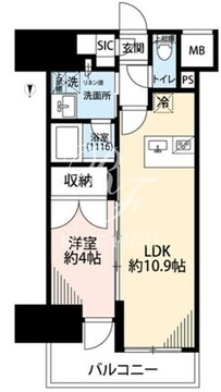 プレール・ドゥーク亀戸6 207 間取り図