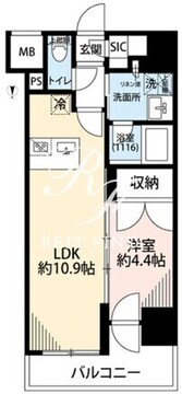 プレール・ドゥーク亀戸6 308 間取り図