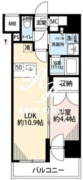 プレール・ドゥーク亀戸6 908 間取り図
