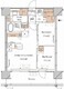 ブランシエスタ木場 502 間取り図