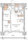 ブランシエスタ木場 503 間取り図