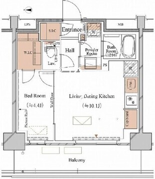 ブランシエスタ木場 706 間取り図