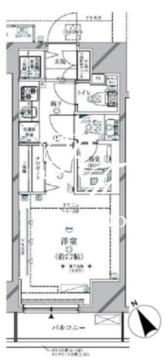 クレイシア三軒茶屋 902 間取り図