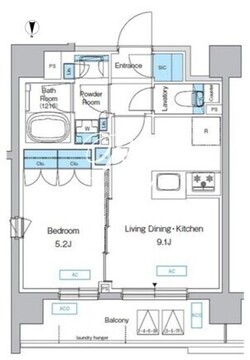 プレディアコート三軒茶屋 304 間取り図
