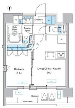プレディアコート三軒茶屋 504 間取り図