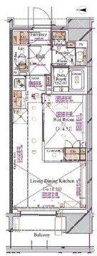 ブランシエスタ浅草蔵前 302 間取り図