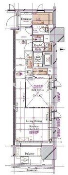 ブランシエスタ浅草蔵前 306 間取り図