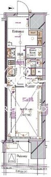 ブランシエスタ浅草蔵前 908 間取り図