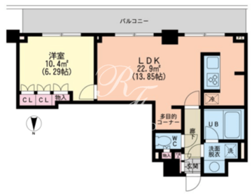 エスティメゾン新中野 309 間取り図