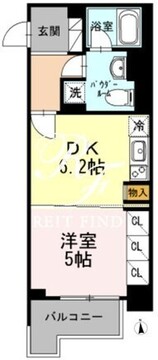 カスタリア大森3 407 間取り図