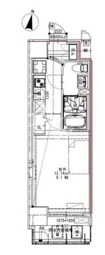 エスレジデンス錦糸町パークサイド 401 間取り図