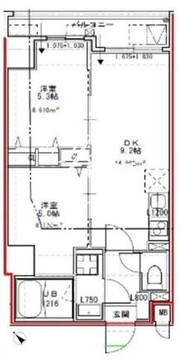 エスレジデンス文京小石川 503 間取り図