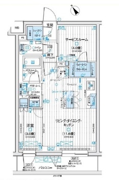 デュオステージ西荻窪2 202 間取り図