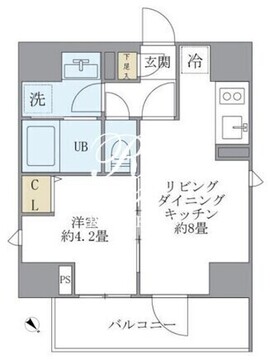 ラペルラ四谷 902 間取り図