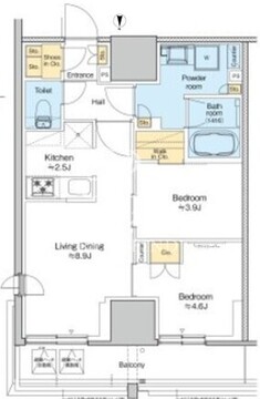プラウドフラット四谷三丁目 1310 間取り図