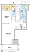 プラウドフラット四谷三丁目 1302 間取り図