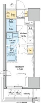 プラウドフラット四谷三丁目 1012 間取り図
