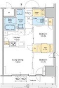 プラウドフラット四谷三丁目 1305 間取り図