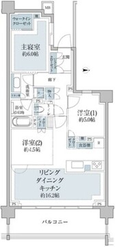 パークシティ高田馬場 5階70.83㎡ 間取り図