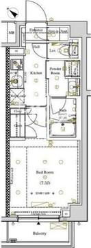 アークマーク東大井 101 間取り図