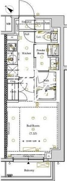 アークマーク東大井 210 間取り図