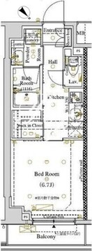 アークマーク東大井 213 間取り図